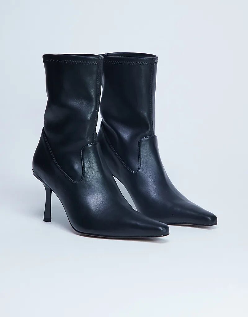 Ботинки Topshop Noah с острым носком черного цвета