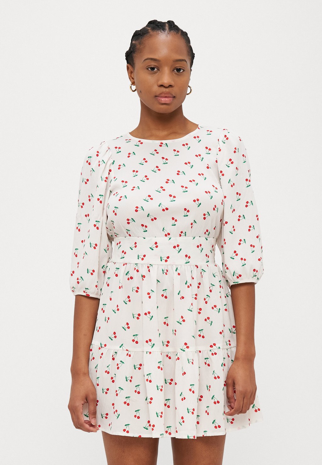 

Повседневное платье VMPAGE 3/4 DETAIL SHORT DRESS Vero Moda Petite, белый
