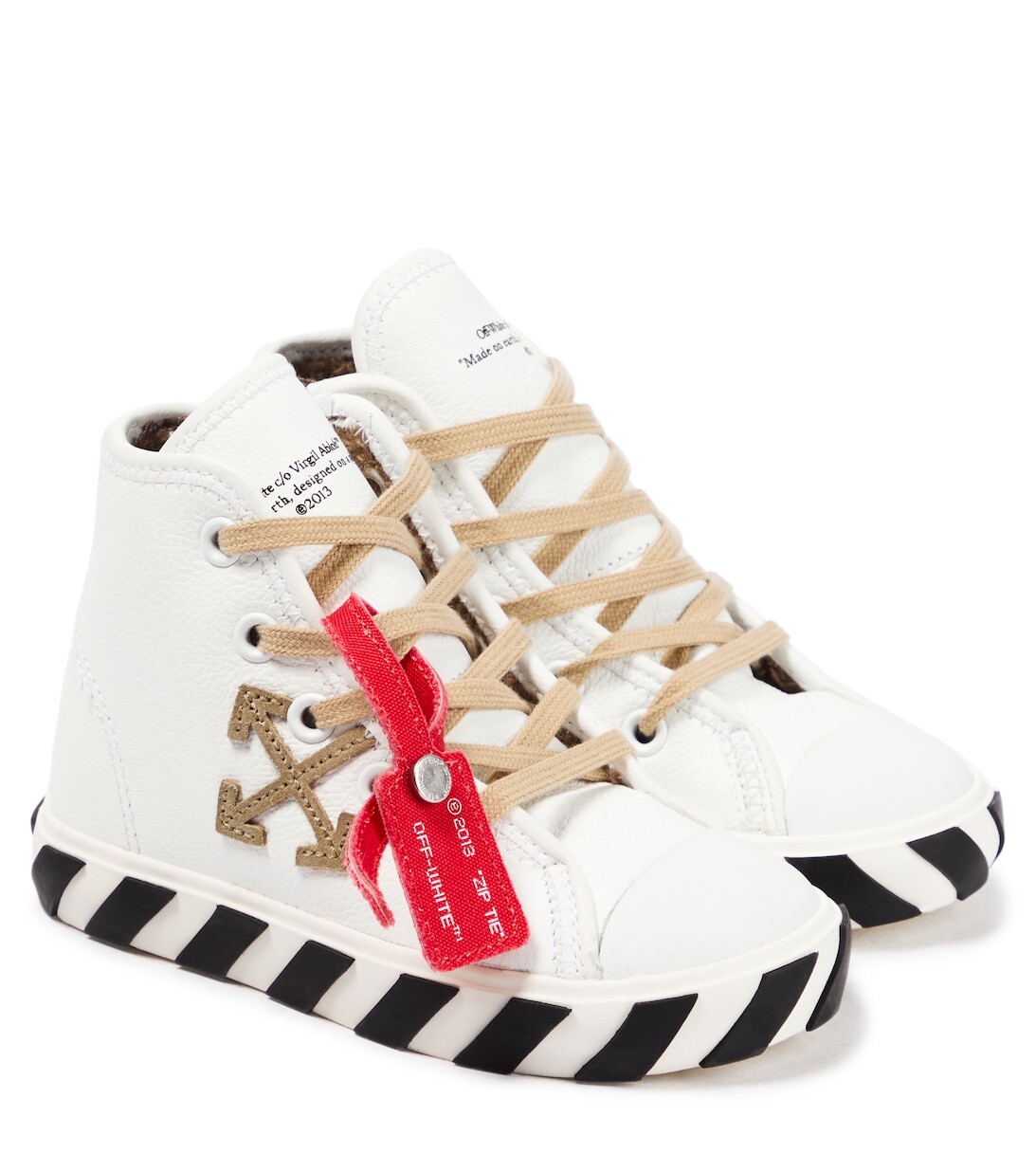 

Низкие кроссовки на подкладке из вулканизированной овчины Off-White, белый