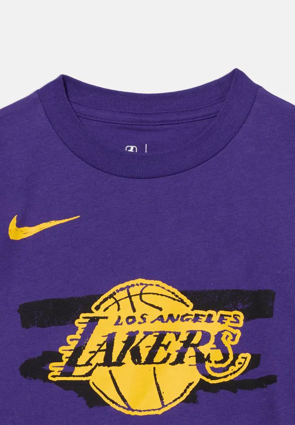 Футболка унисекс с принтом nba los angeles lakers Nike Performance, Field Purple — фото 4