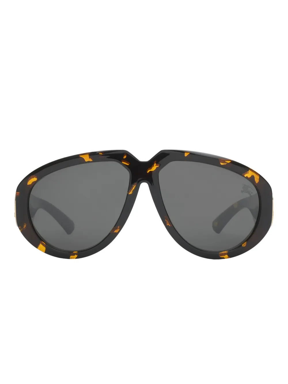 

Солнцезащитные очки с черепаховым узором Burberry Eyewear, коричневый