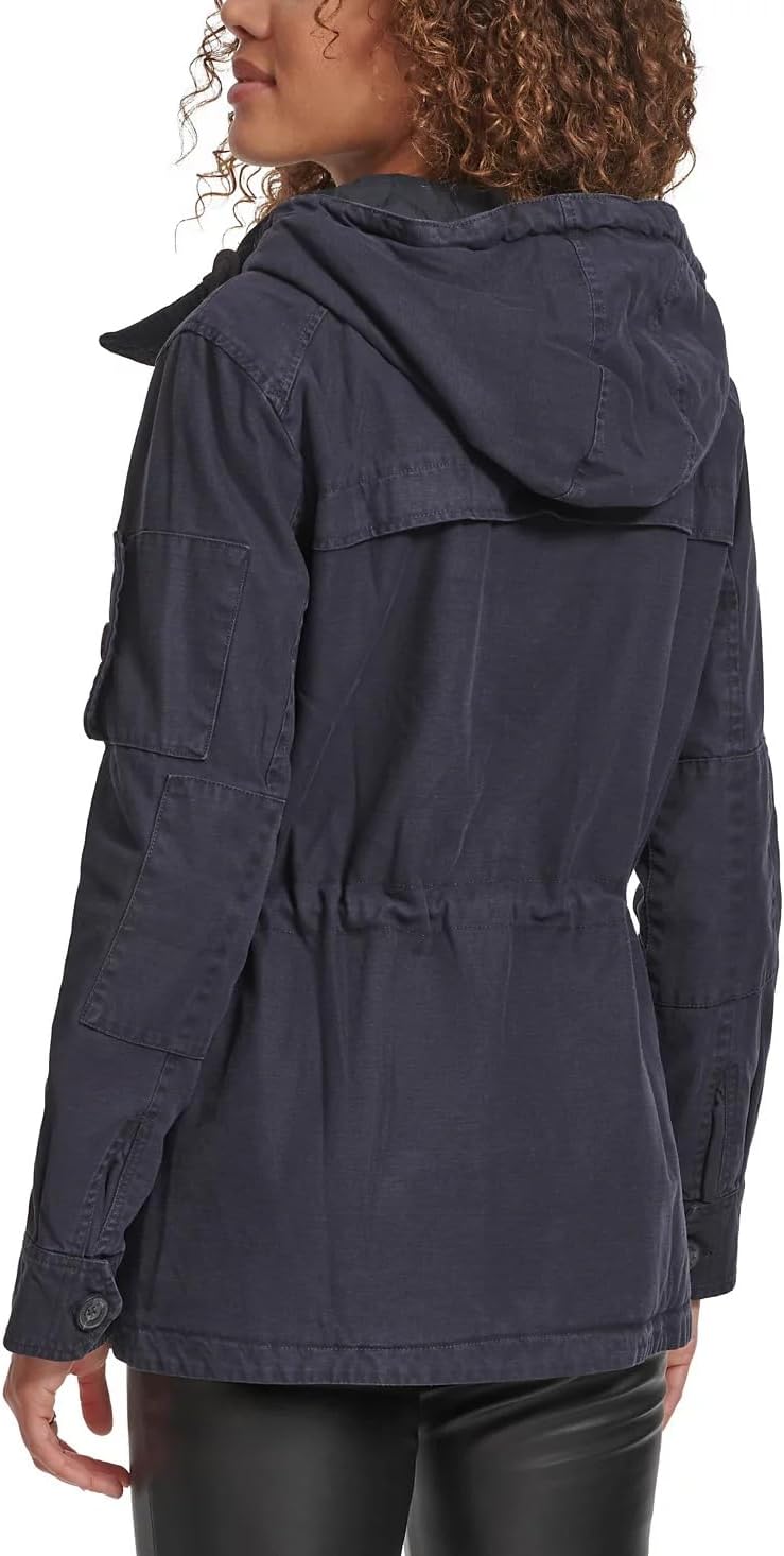 Женская куртка Levi's легкая хлопковая, темно-синий — фото 4