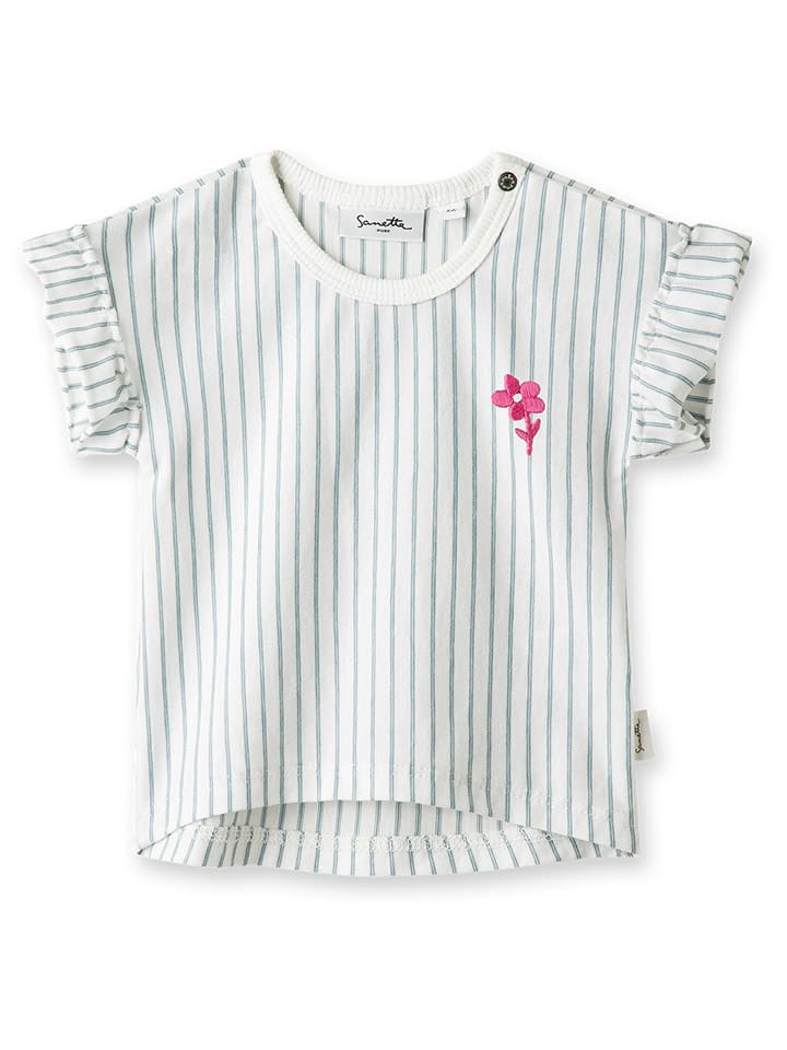 

Футболка Sanetta Kidswear, цвет weiß/grün
