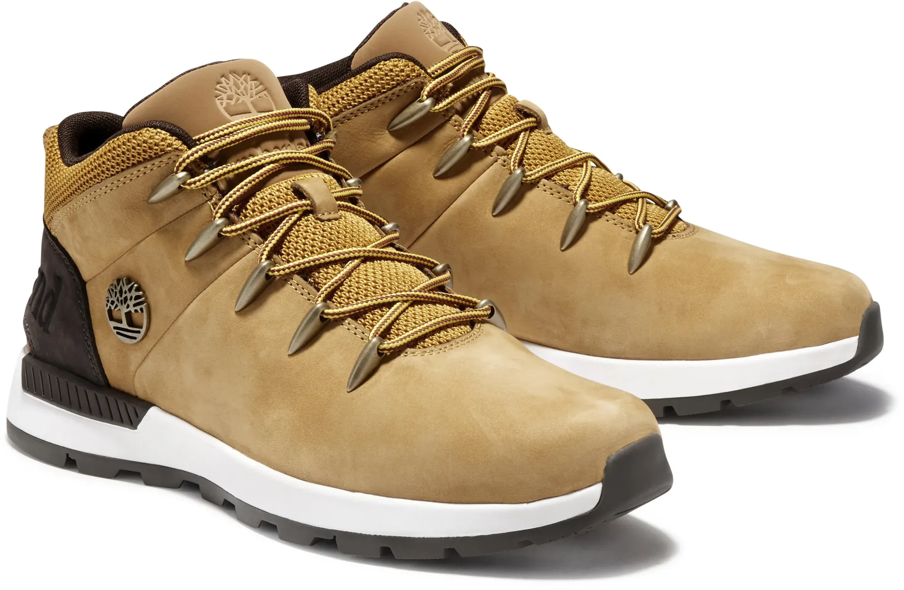 Мужские ботинки Timberland SPRINT TREKKER с логотипом на шнуровке, горчичный/коричневый — фото 2
