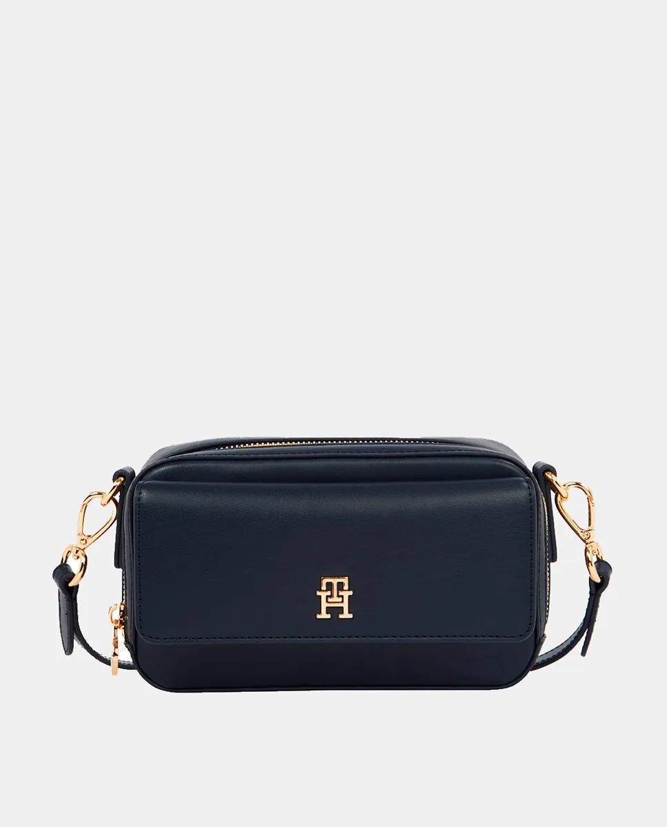 

Темно-синяя сумка через плечо с внешним карманом Tommy Hilfiger