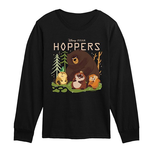 

Футболка с длинным рукавом Boys 8-20 's hoppers group logo Disney / Pixar, Black