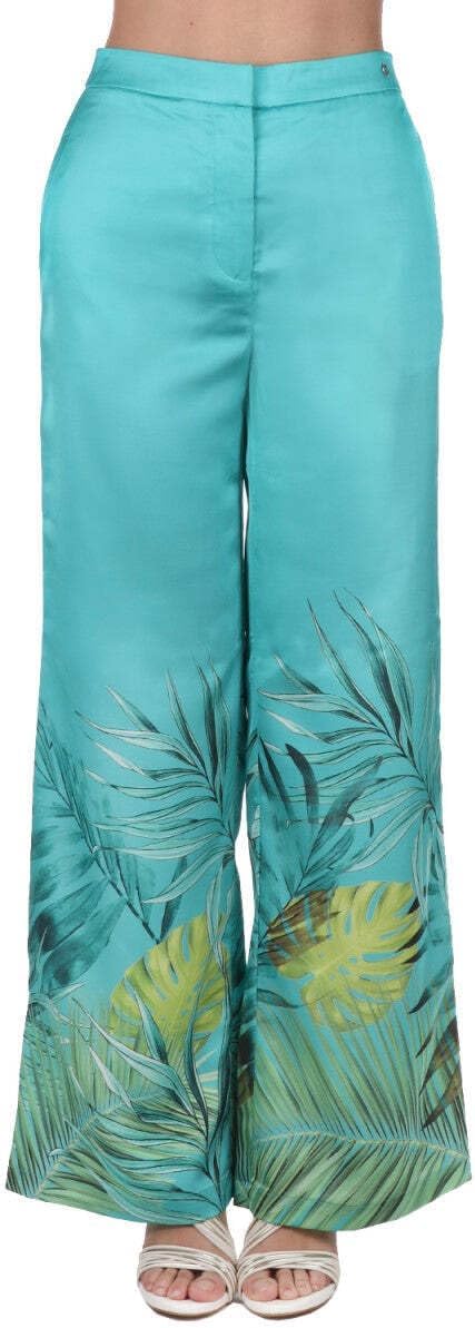 

GUESS Женские брюки Brisilda Wide Leg, Original Teal Monstera