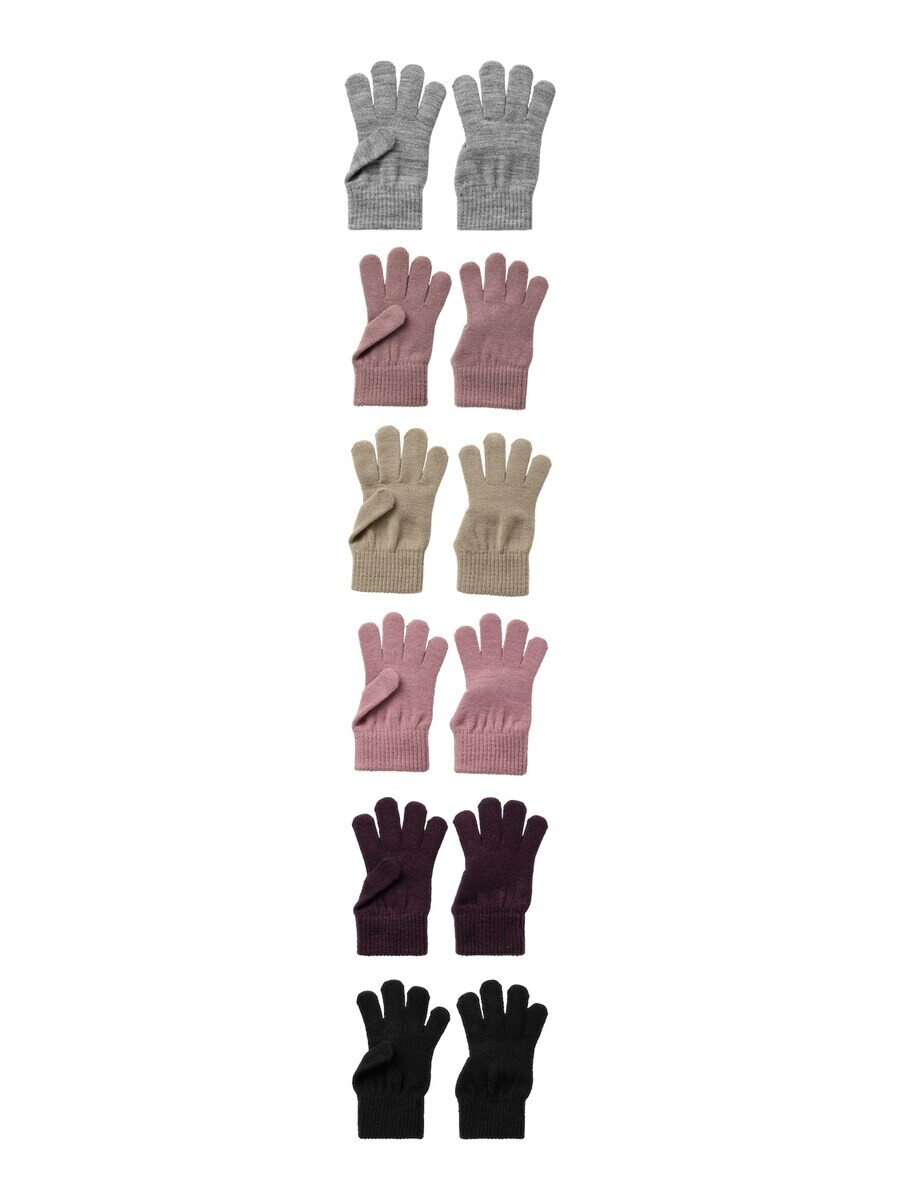 

Перчатки NAME IT Gloves MAGIC, цвет Light grey/Mauve/Cyclamen/Pink