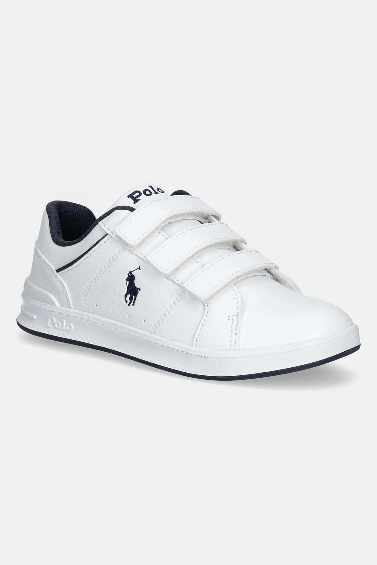 

Кожаные кроссовки HERITAGE COURT IV EZ Polo Ralph Lauren, темно-синий