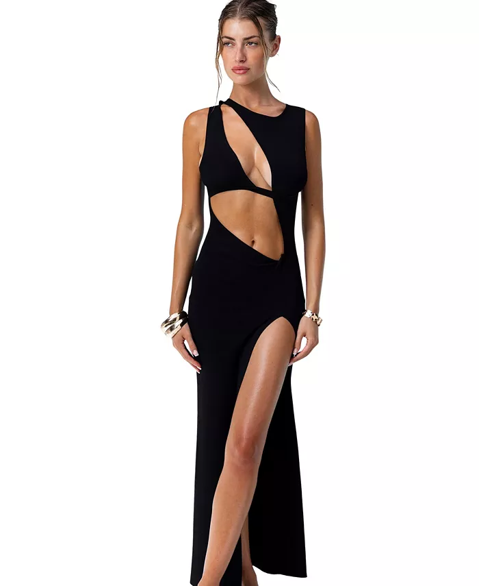 

Женское платье макси с вырезом Beach Bunny Swimwear, черный