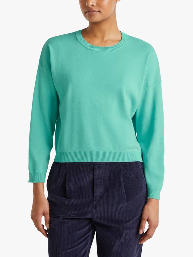 

Джемпер свободного кроя с круглым вырезом Benetton, цвет Teal Green