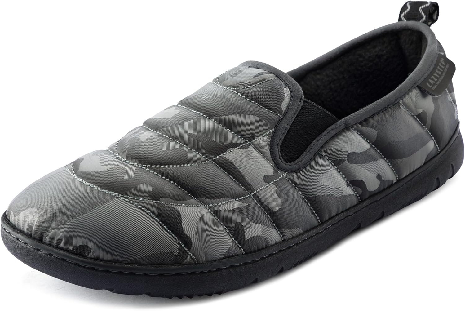 

Мужские мокасины-тапочки LazyStep с эффектом памяти и для использования в помещении и на улице, серый