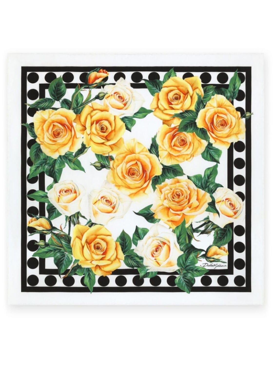

Dolce & Gabbana шелковый платок с принтом, белый