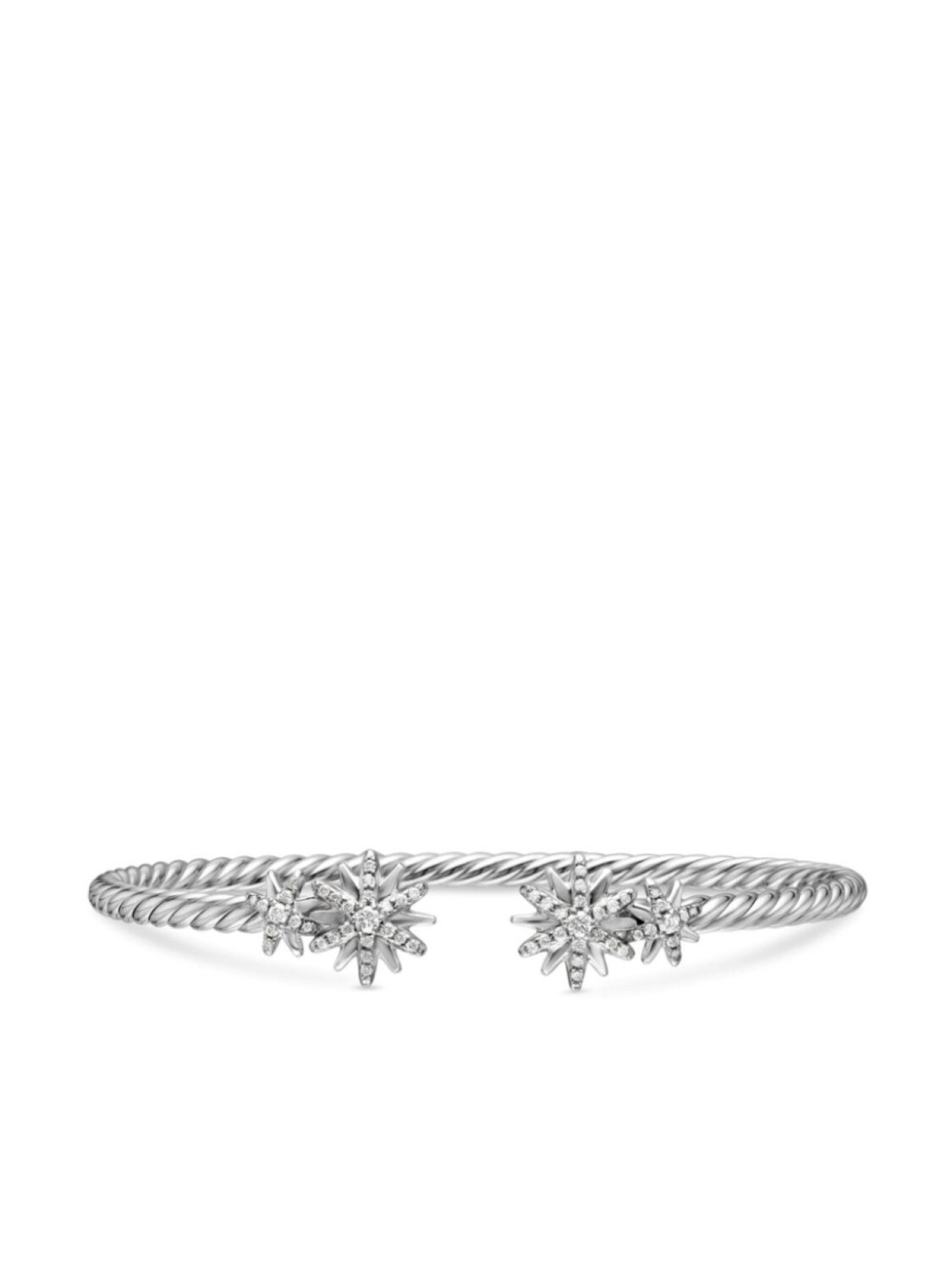 

Бриллиантовый браслет Starbust David Yurman, серебряный
