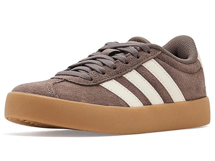 Кроссовки из замши VL Court 3.0 Adidas Kids, Earth Strata/Chalk White/Gum