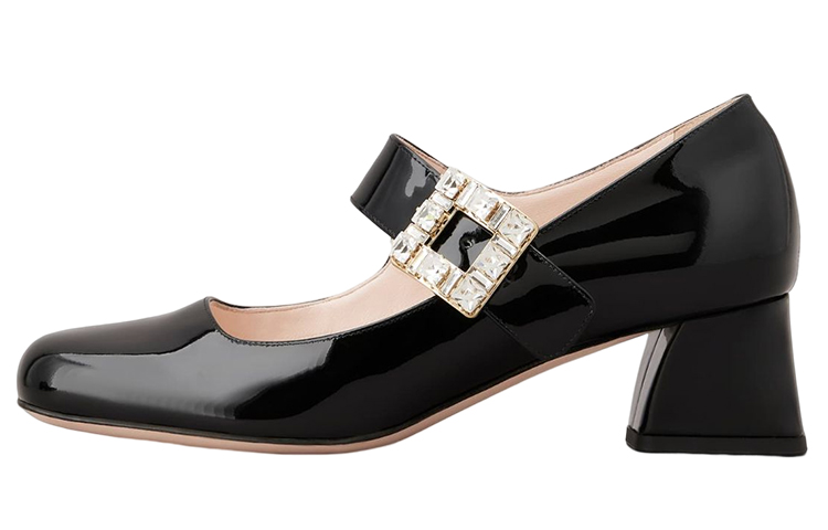 Туфли-лодочки Très Vivier с декорированной пряжкой для малышей Roger Vivier, Original Shoe Box Included