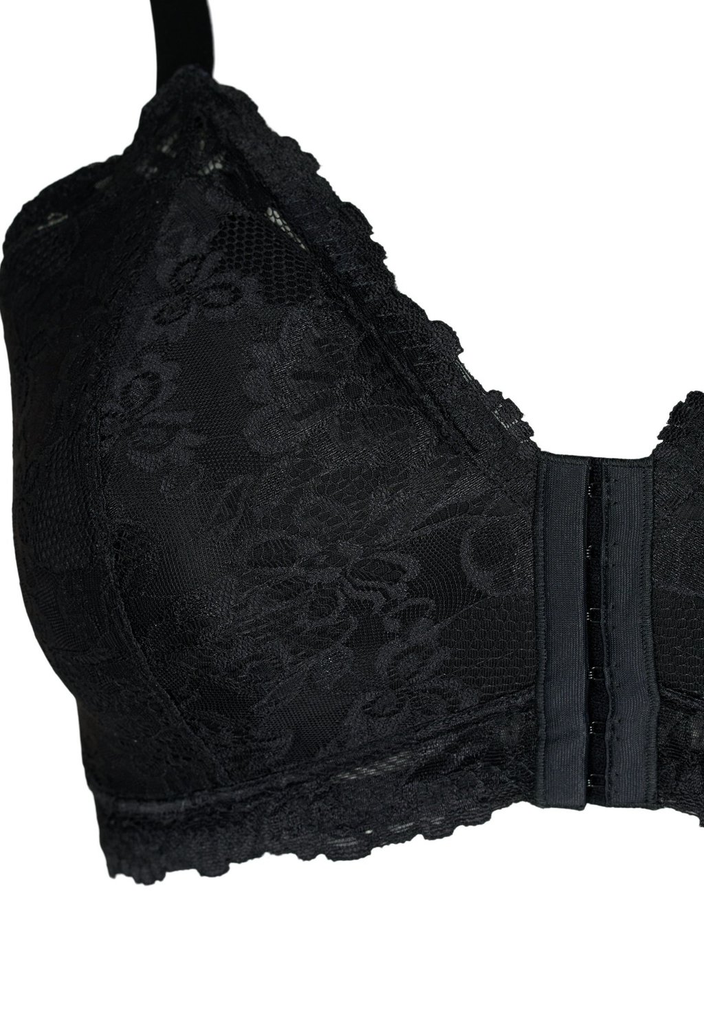 

Бюстгальтер на косточках WITH FRONT CLOSURE Devoted By Zizzi, черный