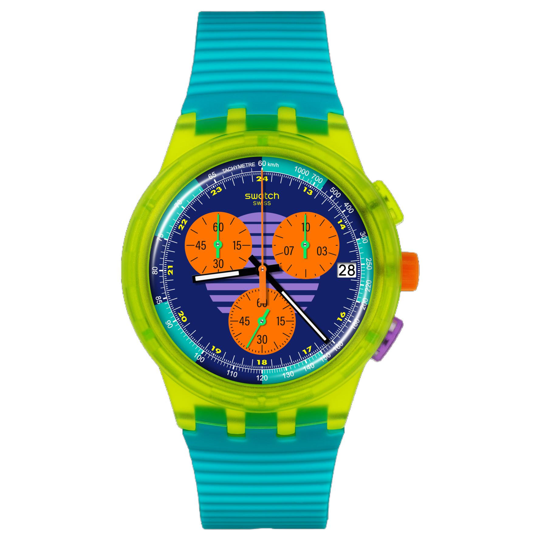 

SWATCH Фиолетовые часы унисекс SUSJ404