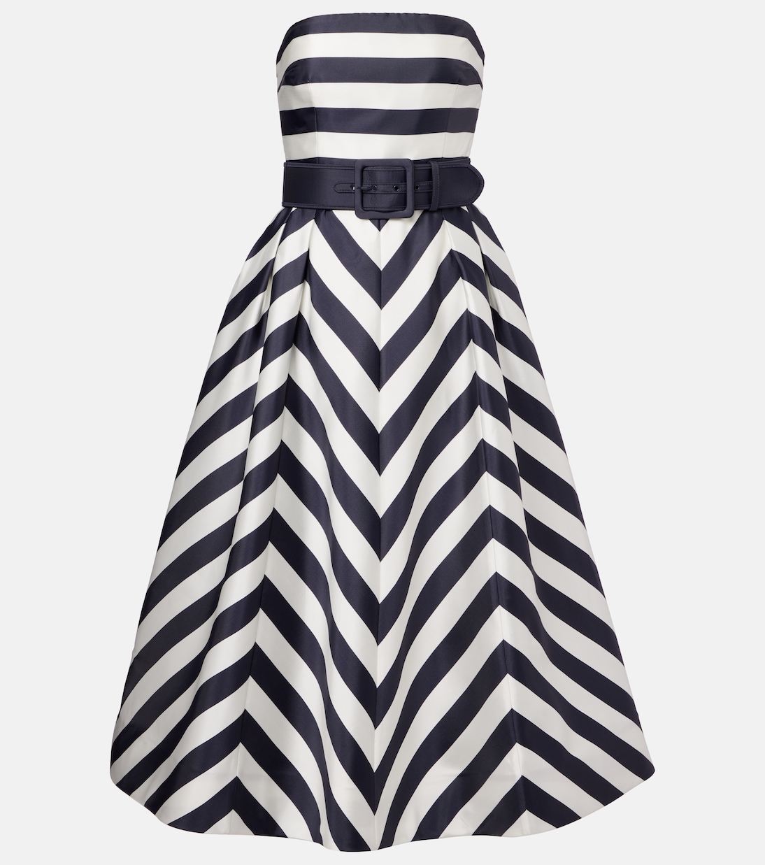 

Платье миди в полоску Ariadne Rebecca Vallance, Navy/Ivory Stripe