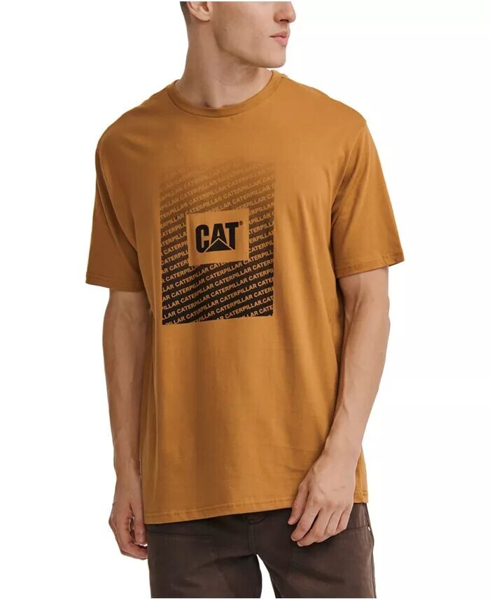 

Мужская рабочая одежда Футболка с рисунком Caterpillar, золото