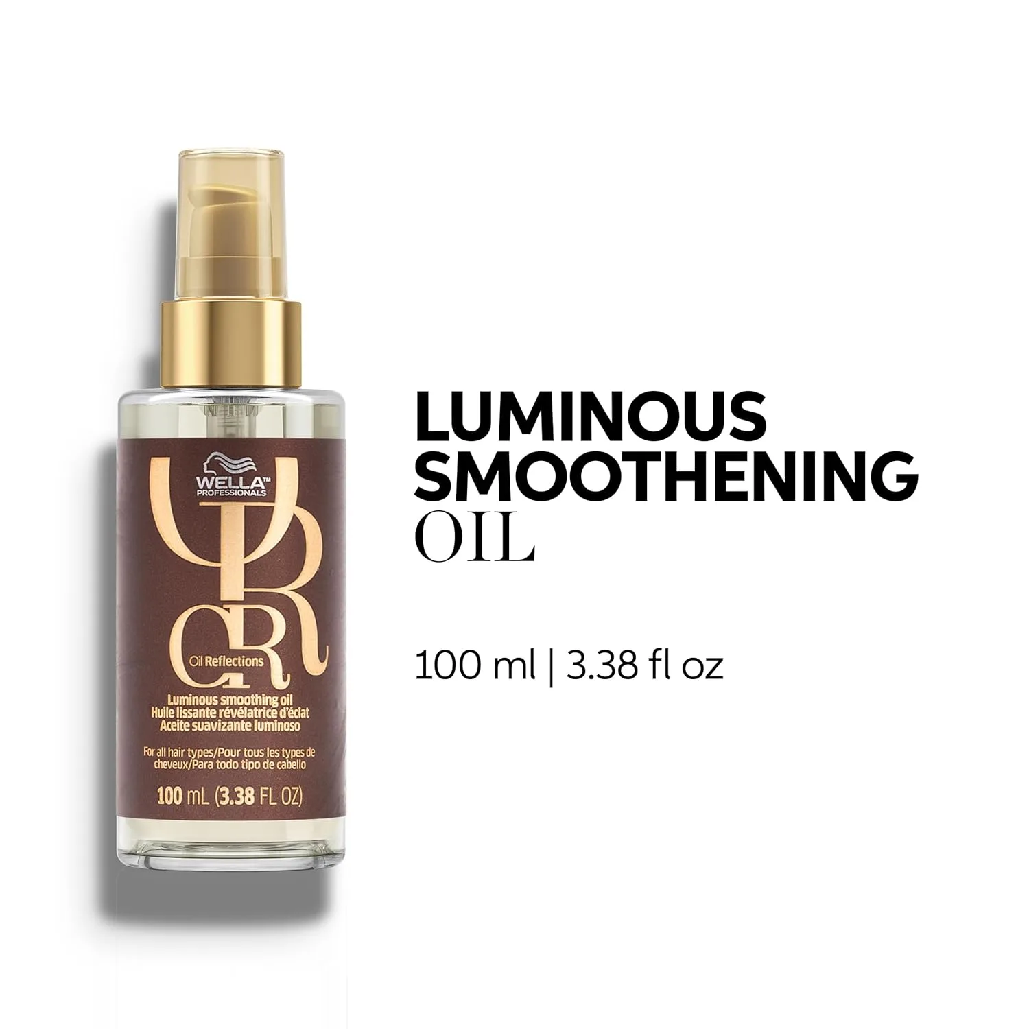 Wella Professionals Oil Reflections Luminous Smoothing + Reflective Luxury Hair Oil для гладкости и блеска, до 3 раз более гладкие волосы, антифриз, безопасно для окрашенных волос, для всех типов волос — фото 2