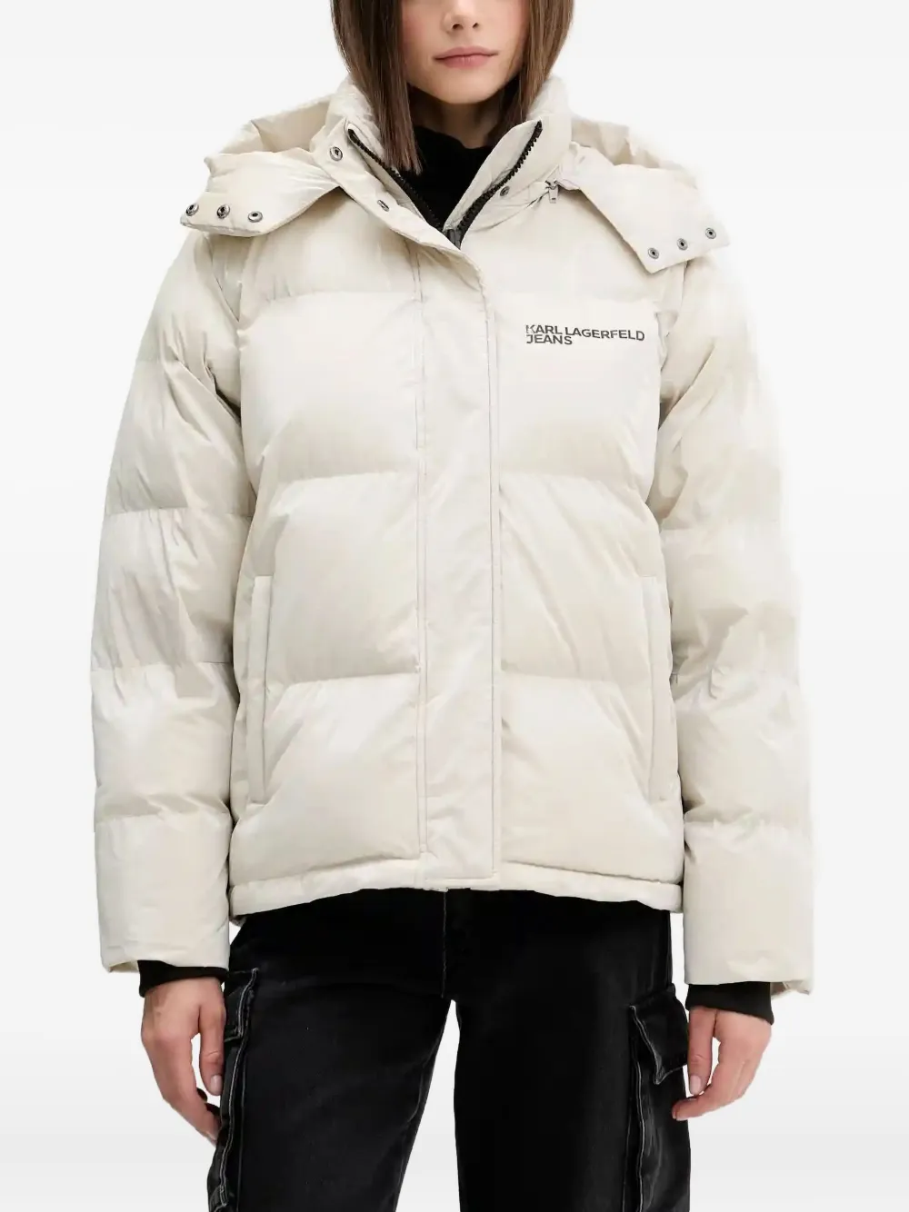 

Перламутровый пуховик KLJ Karl Lagerfeld Jeans, нейтральный