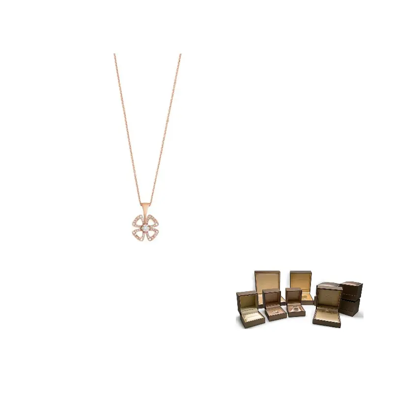 

Fiorever Bloom Collection ожерелья из карат золота Unisex BVLGARI, розовый золотой