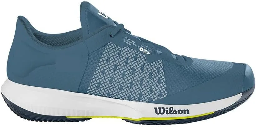 Wilson Мужские теннисные кроссовки KAOS SWIFT Clay, черно-голубо-красные, для песчаных кортов, подходят для игроков всех типов