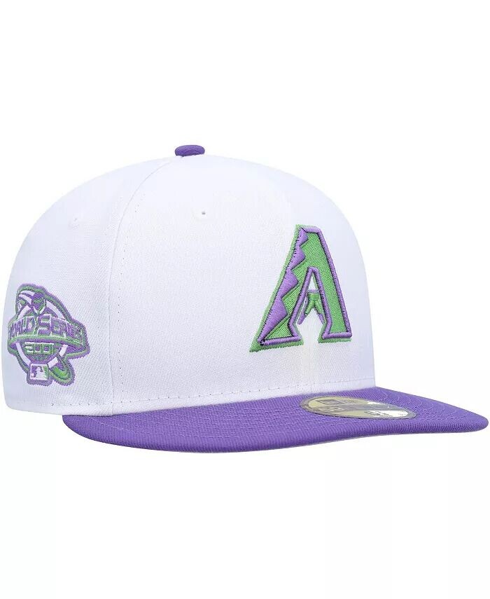 

Мужская белая шляпа Arizona Diamondbacks с боковой нашивкой 59FIFTY New Era