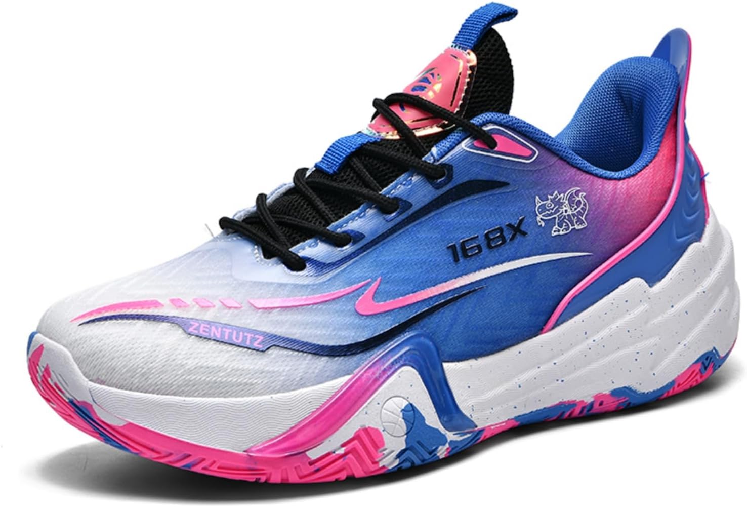 

Кроссовки для баскетбола и бега для мальчиков и девочек, дышащие спортивные модные кроссовки для занятий в помещении и на улице, удобная обувь Khwfjas, фиолетовый