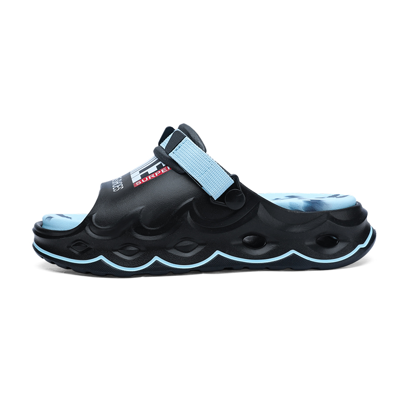 

NANJIREN Пляжные сандалии унисекс черно-серо-синие - черно-синие, цвет Black Blue