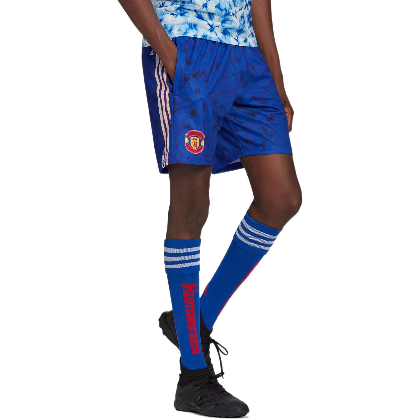 Шорты adidas Stripe Full Print Sports Soccer/Football Shorts Blue GJ9085 — фото 2