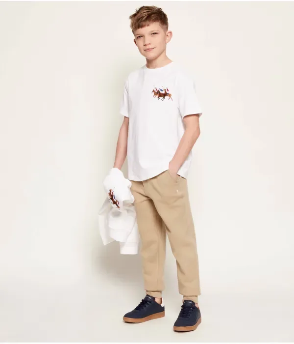 Спортивные штаны regular fit Polo Ralph Lauren, бежевый — фото 2