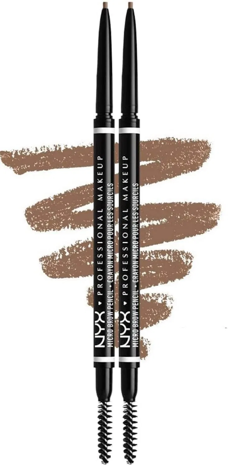 Набор карандашей для бровей Micro Brow Pencil с щеточкой от NYX Professional Makeup, оттенок Taupe, 2 шт. Nyx Professional Makeup
