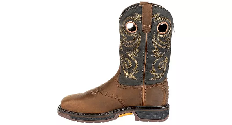 Мужские водонепроницаемые рабочие ботинки Georgia Boot Carbo-Tec LT со стальным носком Georgia Boots, черный/коричневый — фото 4