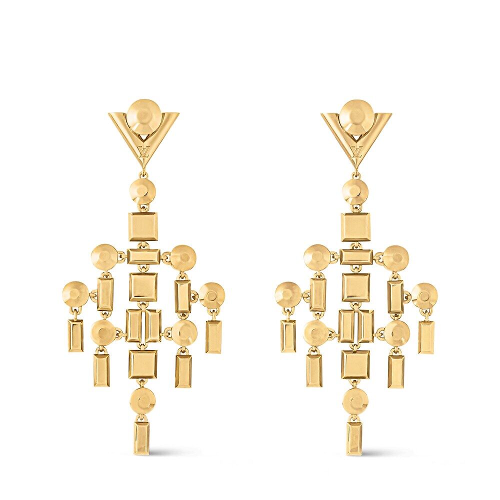 

Серьги-люстры Louis Vuitton, золотой