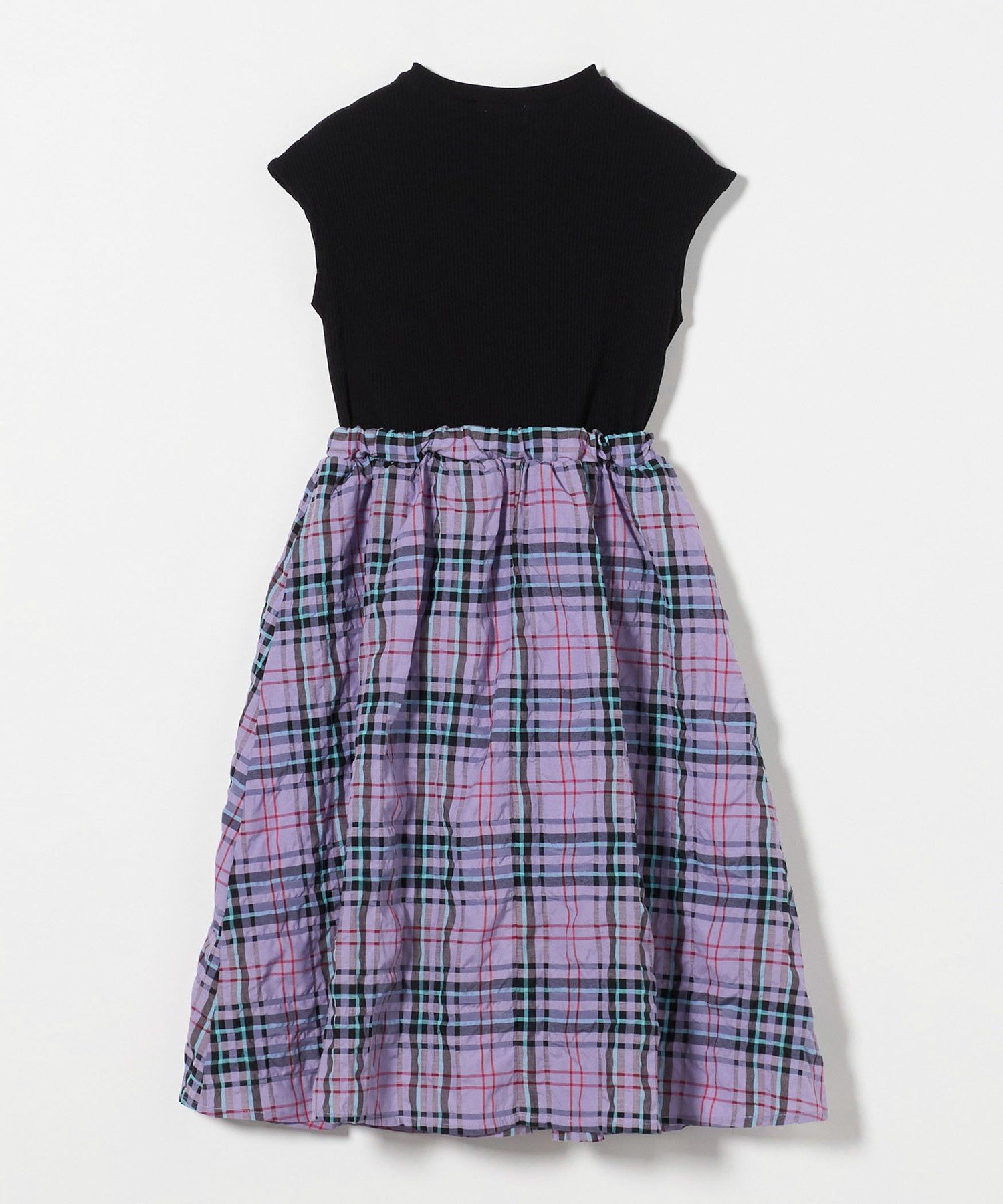 Платье в клетку Tereko* для детей 100-130 см United Arrows Green Label Relaxing, Black
