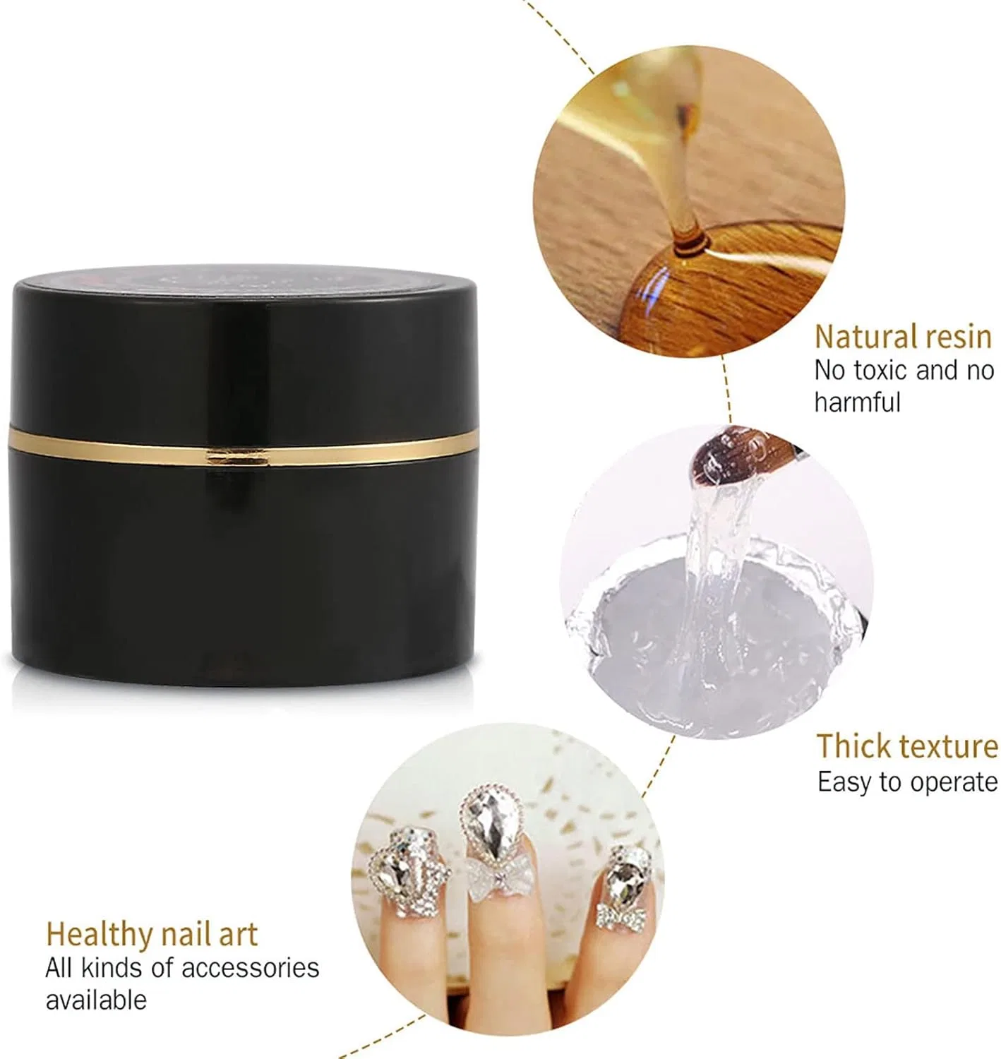 Твердый гель-клей для ногтей Solid Nail Gel Glue для наращивания и декора Restokkizisry2M3Xb — фото 3
