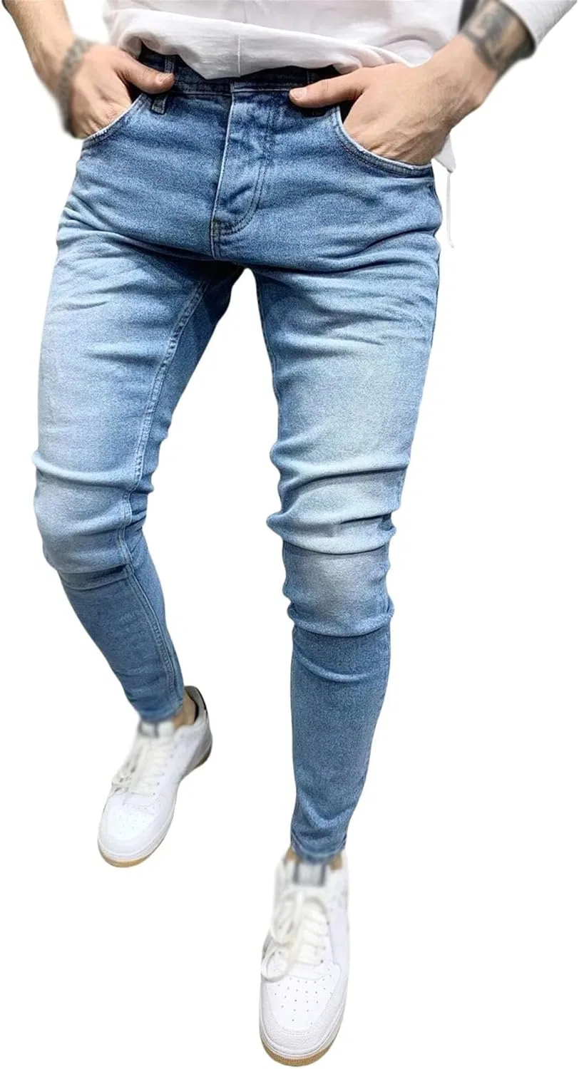 Джинсы скинни, stretch, Light Blue