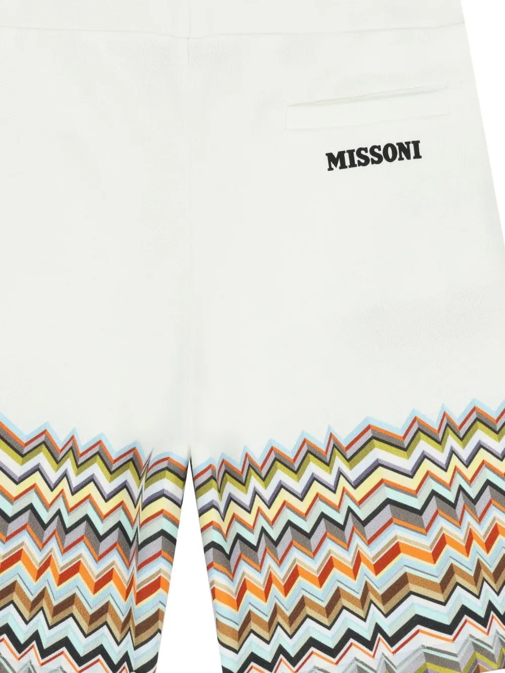 Шорты «зигзаг» Missoni Kids, белый — фото 3