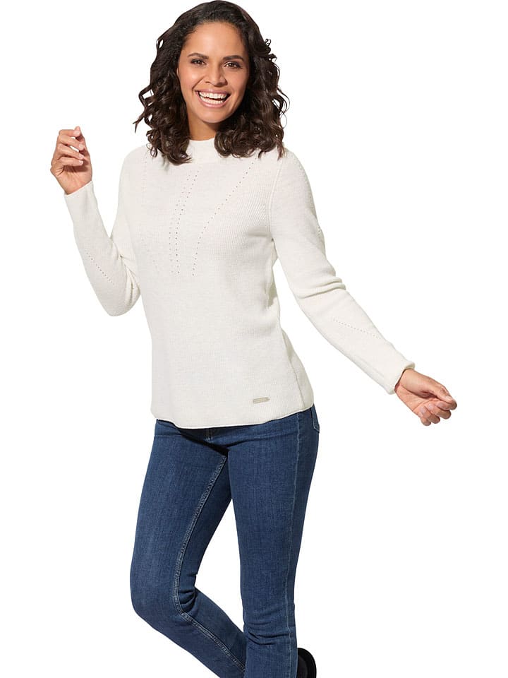 

WITT WEIDEN Шерстяной свитер белого цвета