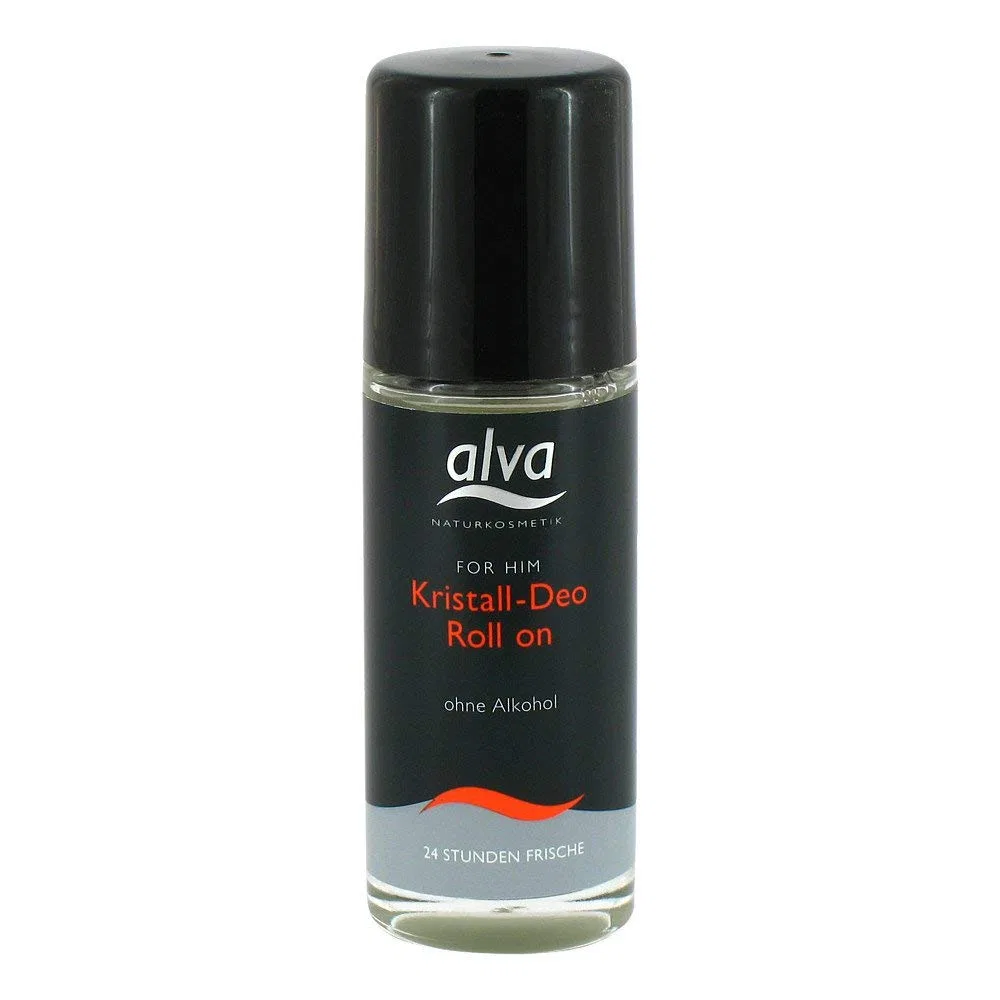 Мужской роликовый дезодорант-кристалл Alva Alva Naturkosmetik