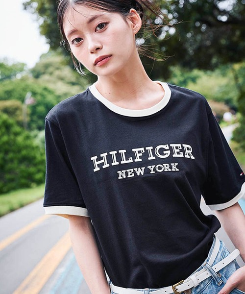 

Футболка унисекс Monotype Ringer TOMMY HILFIGER, темно-синий