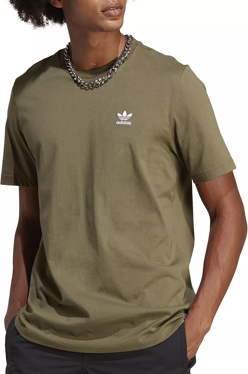 

Мужская футболка с коротким рукавом Adidas Trefoil Essentials, цвет Olive Strata