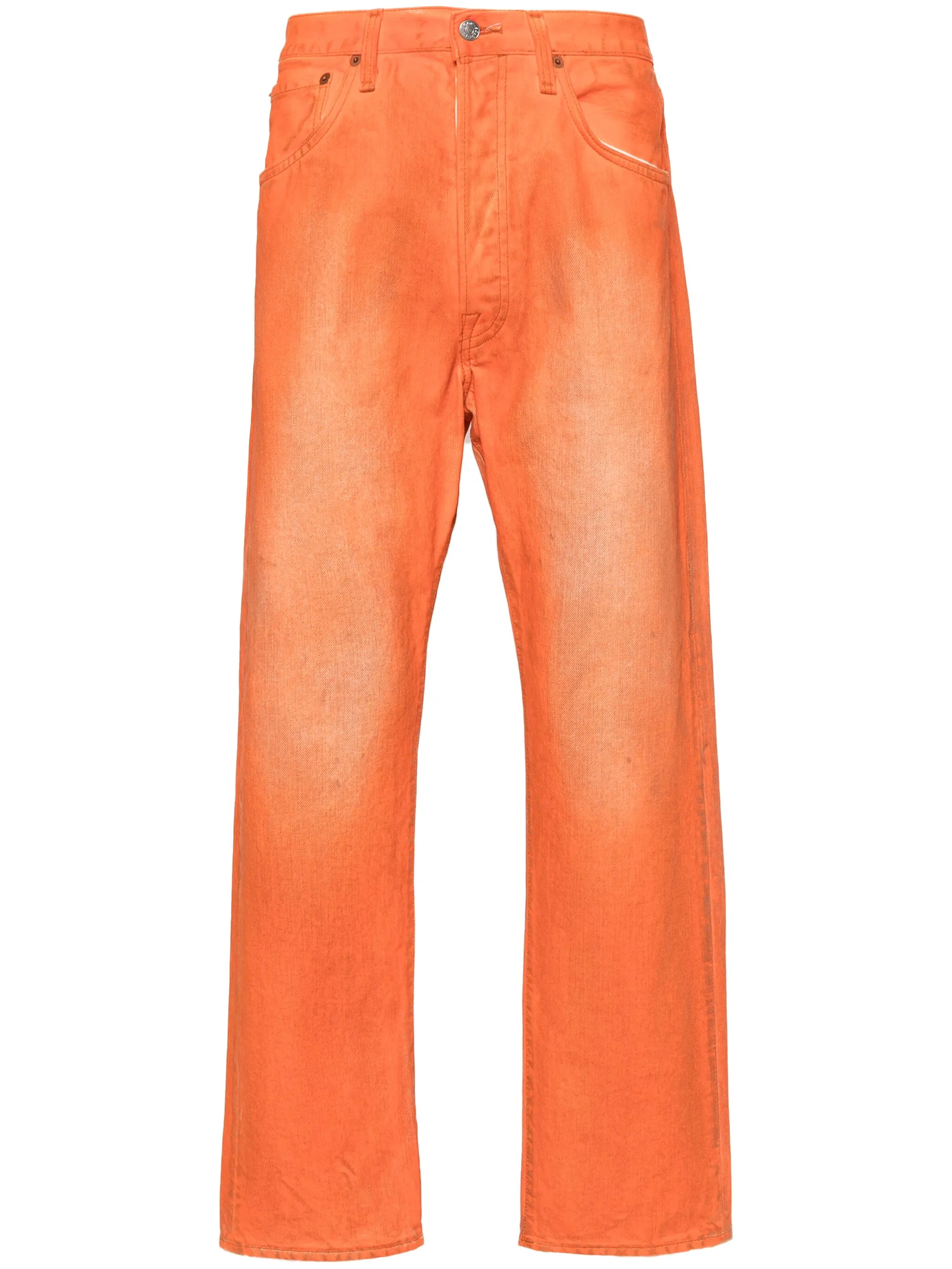 

Прямые джинсы с заниженной талией Acne Studios, оранжевый