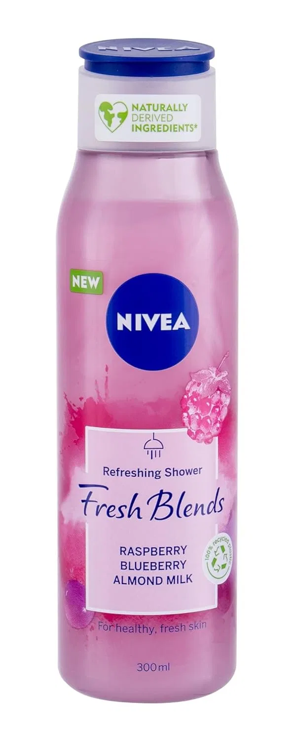Женский гель для душа Nivea Raspberry & Almond Milk, 6 штук по 300 мл Nivea