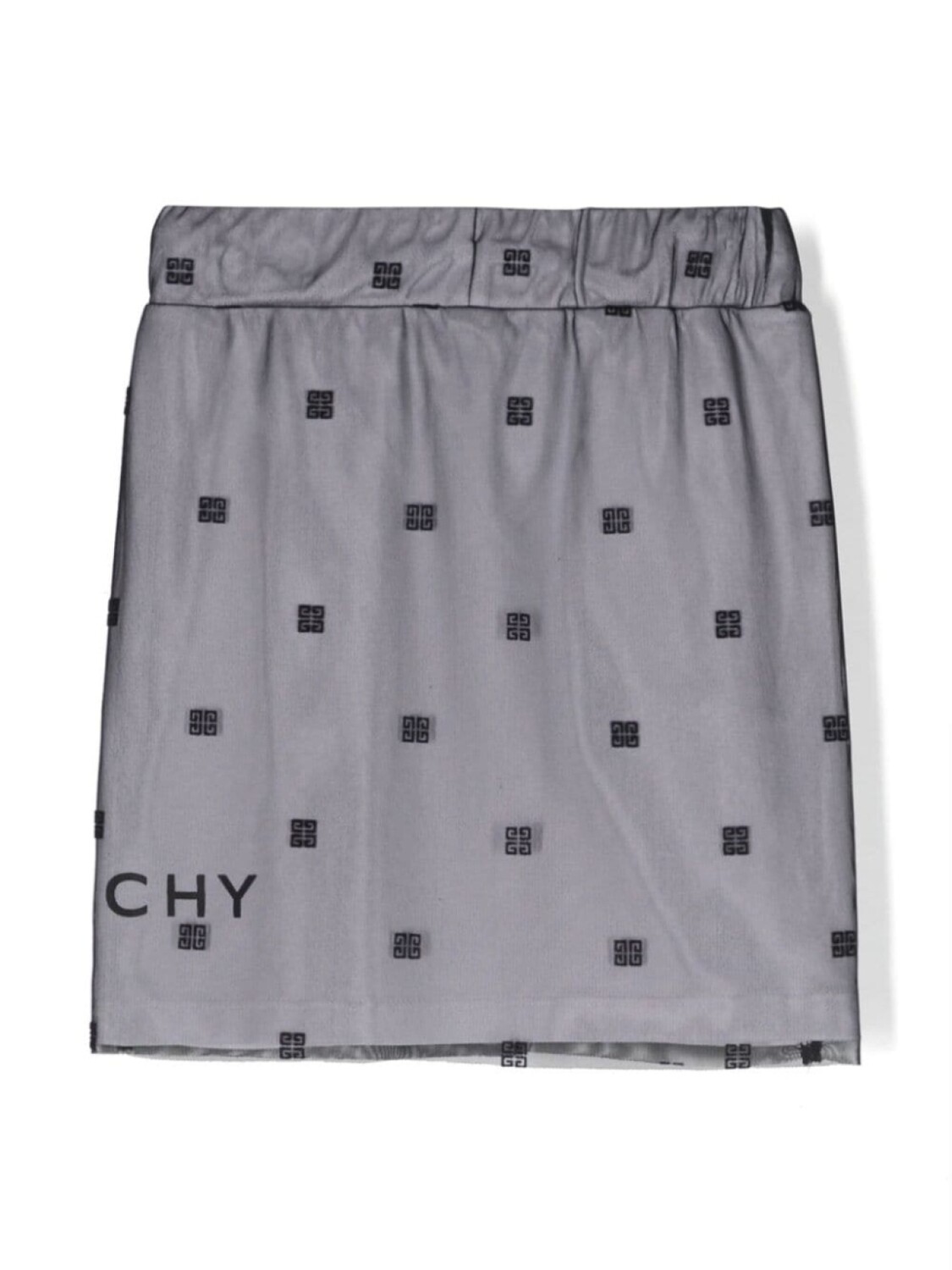 Givenchy Kids юбка с сетчатым слоем, черный — фото 2