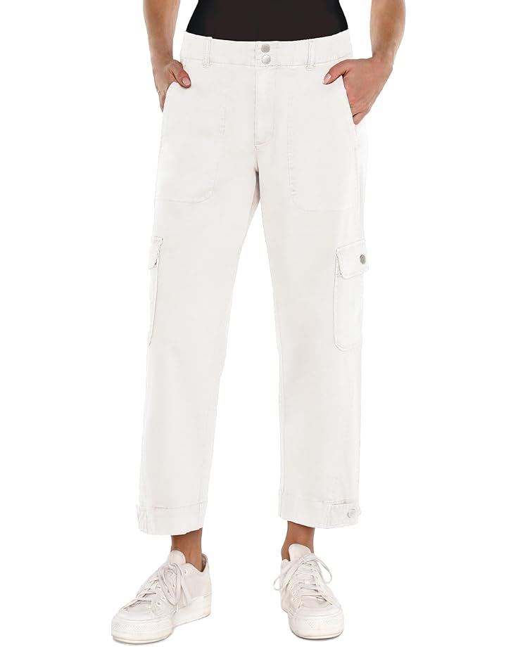 

Брюки Liverpool Los Angeles Petite Utility Crop with Tab Hem & Cargo Pockets 24" Inseam, цвет Bone