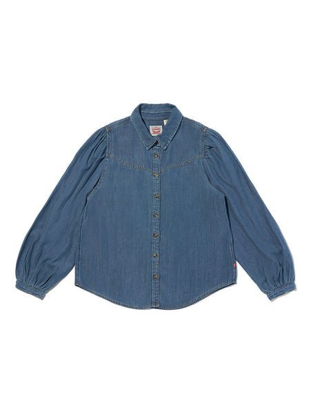 Рубашка в стиле вестерн "Путешествие" Levi's, Medium Indigo - Flat Finish — фото 4