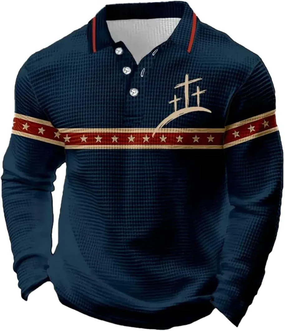 

Мужская поло с принтом в виде креста CIVIZILUX